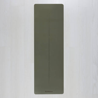 Equilibrium yogamat serenity met lijnen eucalyptus groen