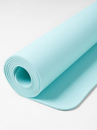 UNLIMITED yogamat groen detail met grip structuur van de onderkant voor extra grip