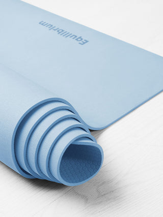 Equilibrium yogamat unlimited extra grip  geschikt voor dynamische yoga Sea Blue lichtblauw