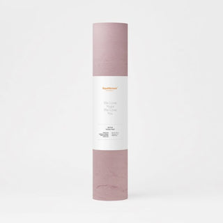 NITIA yogamat oud roze gemarmerd met wit